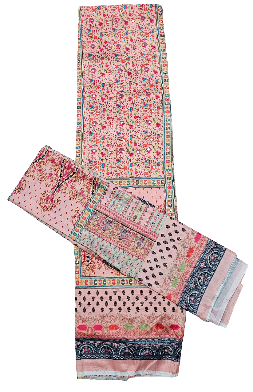 Pink Veda Three Piece Suit 