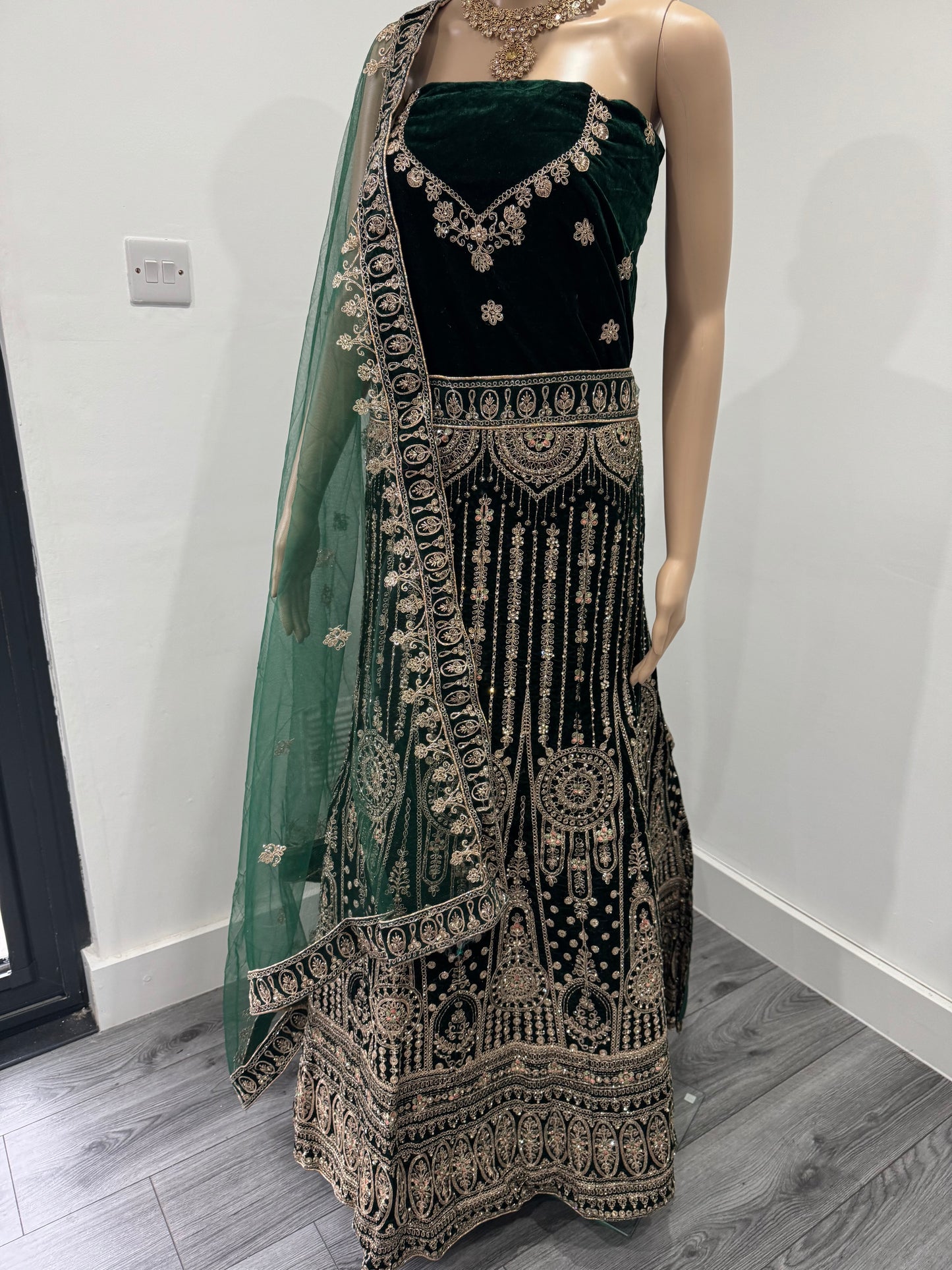 Choti Si Baat Velvet Semi Stitched Lehenga Choli With Dupatta