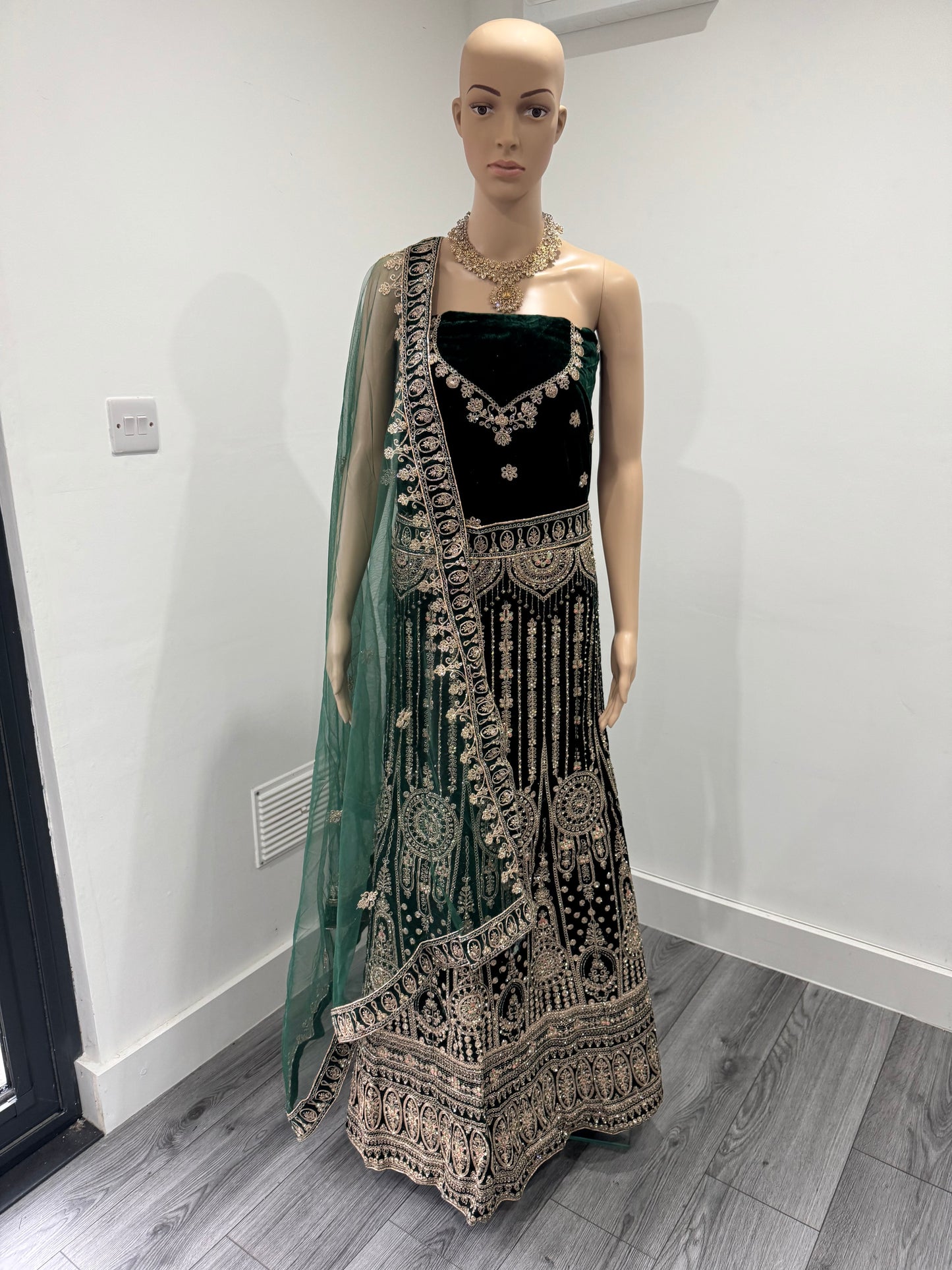 Choti Si Baat Velvet Semi Stitched Lehenga Choli With Dupatta