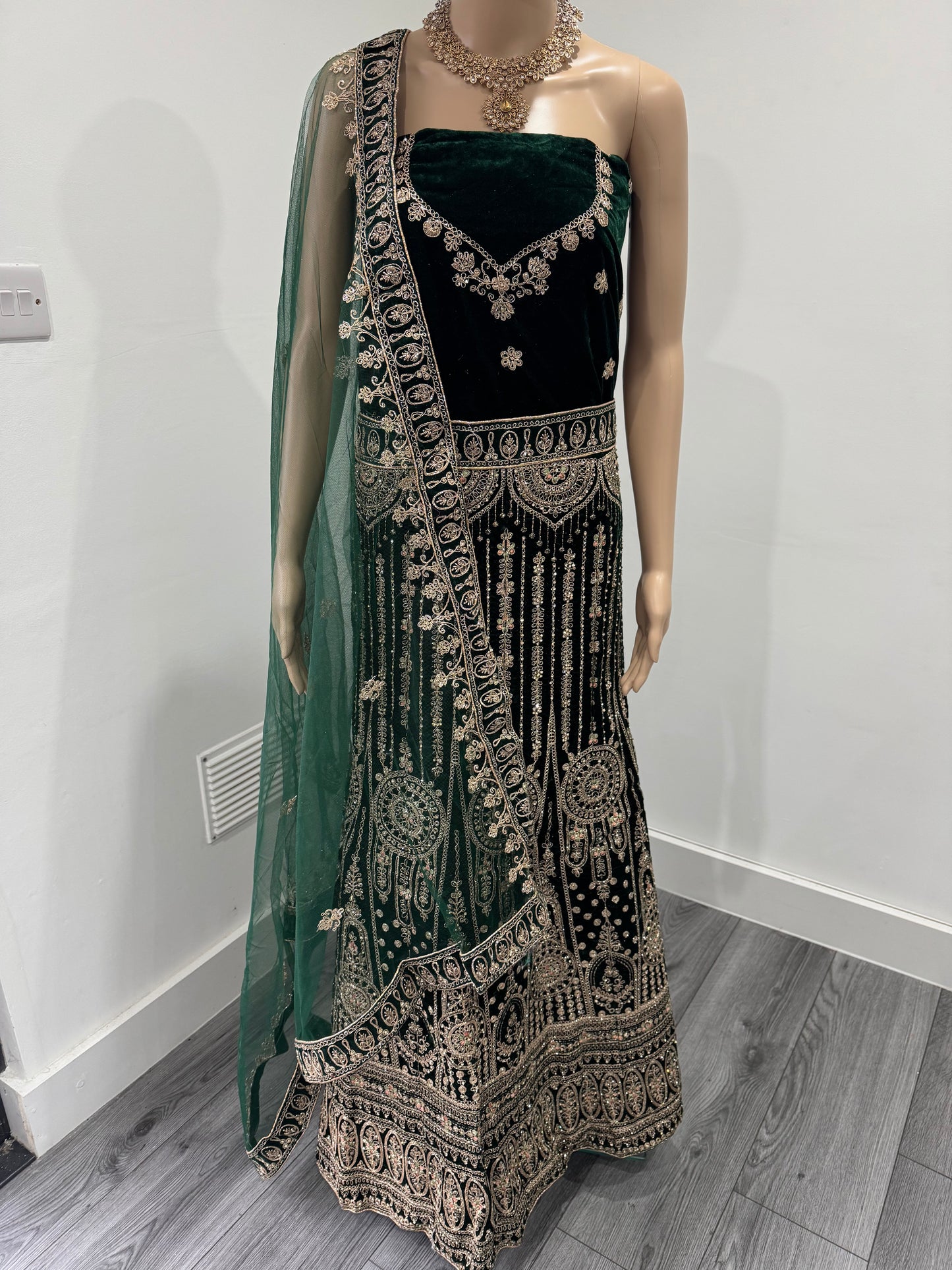 Choti Si Baat Velvet Semi Stitched Lehenga Choli With Dupatta