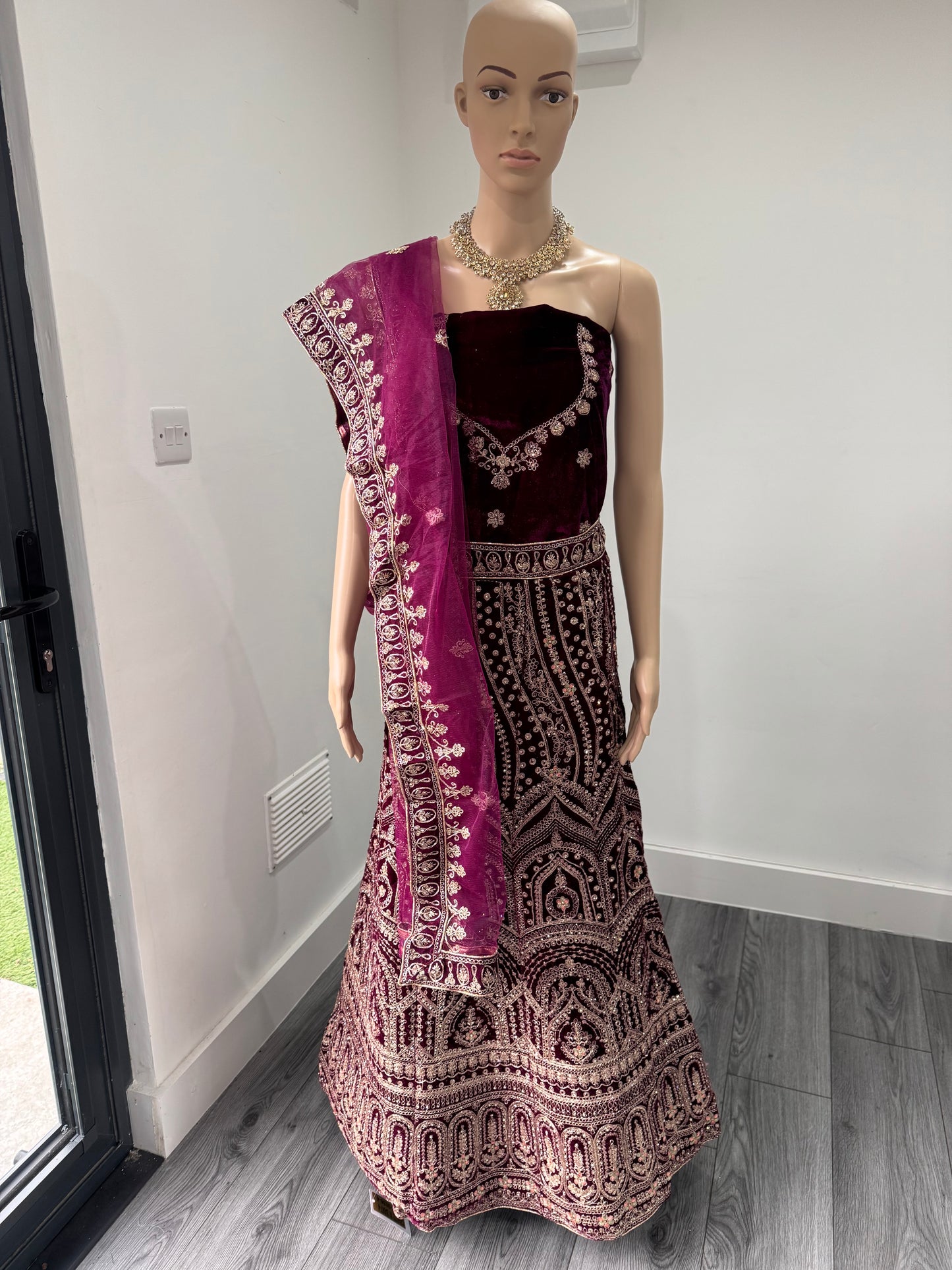 Choti Si Baat Four Velvet Semi Stitched Lehenga Choli With Dupatta