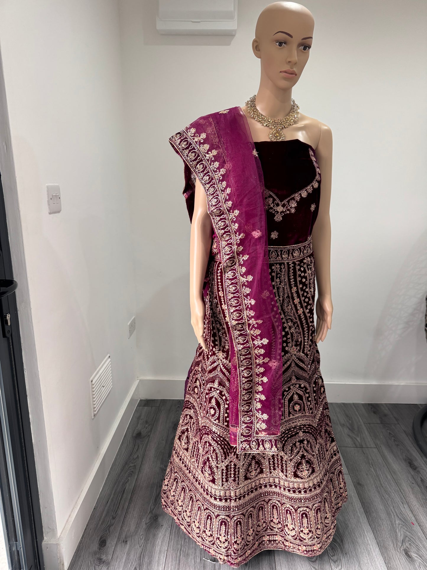 Choti Si Baat Four Velvet Semi Stitched Lehenga Choli With Dupatta