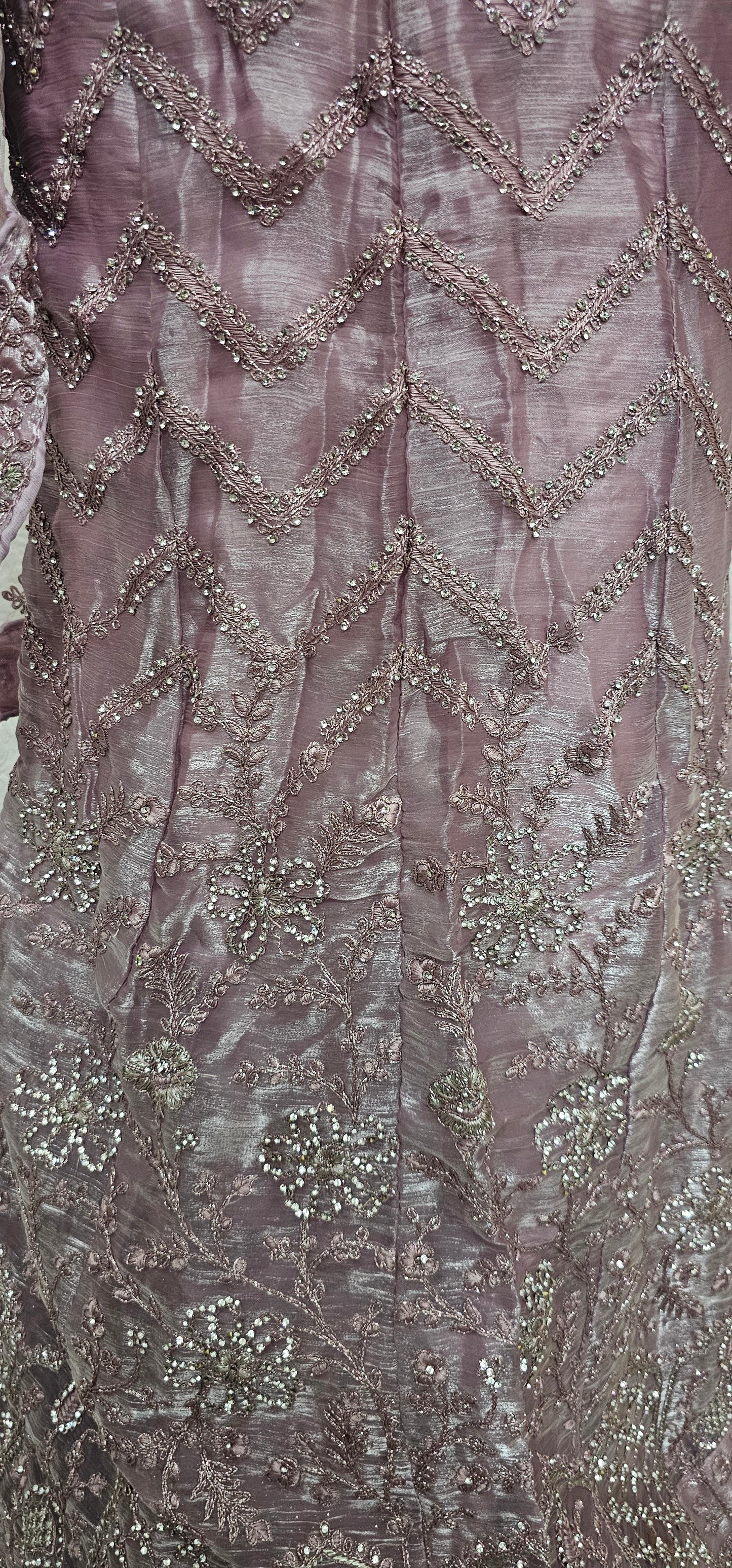 Lavender Shraddha Jimmy Choo Semi Stitched Lehenga Choli With Dupatta