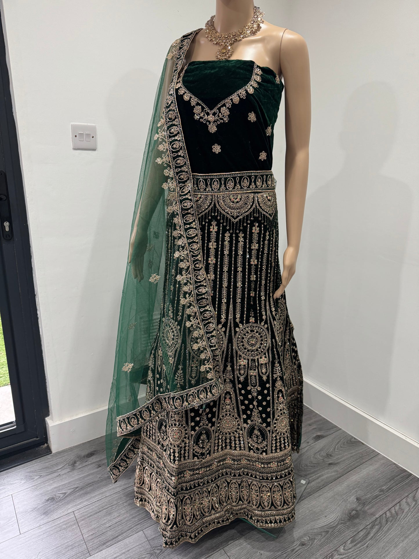 Choti Si Baat Velvet Semi Stitched Lehenga Choli With Dupatta