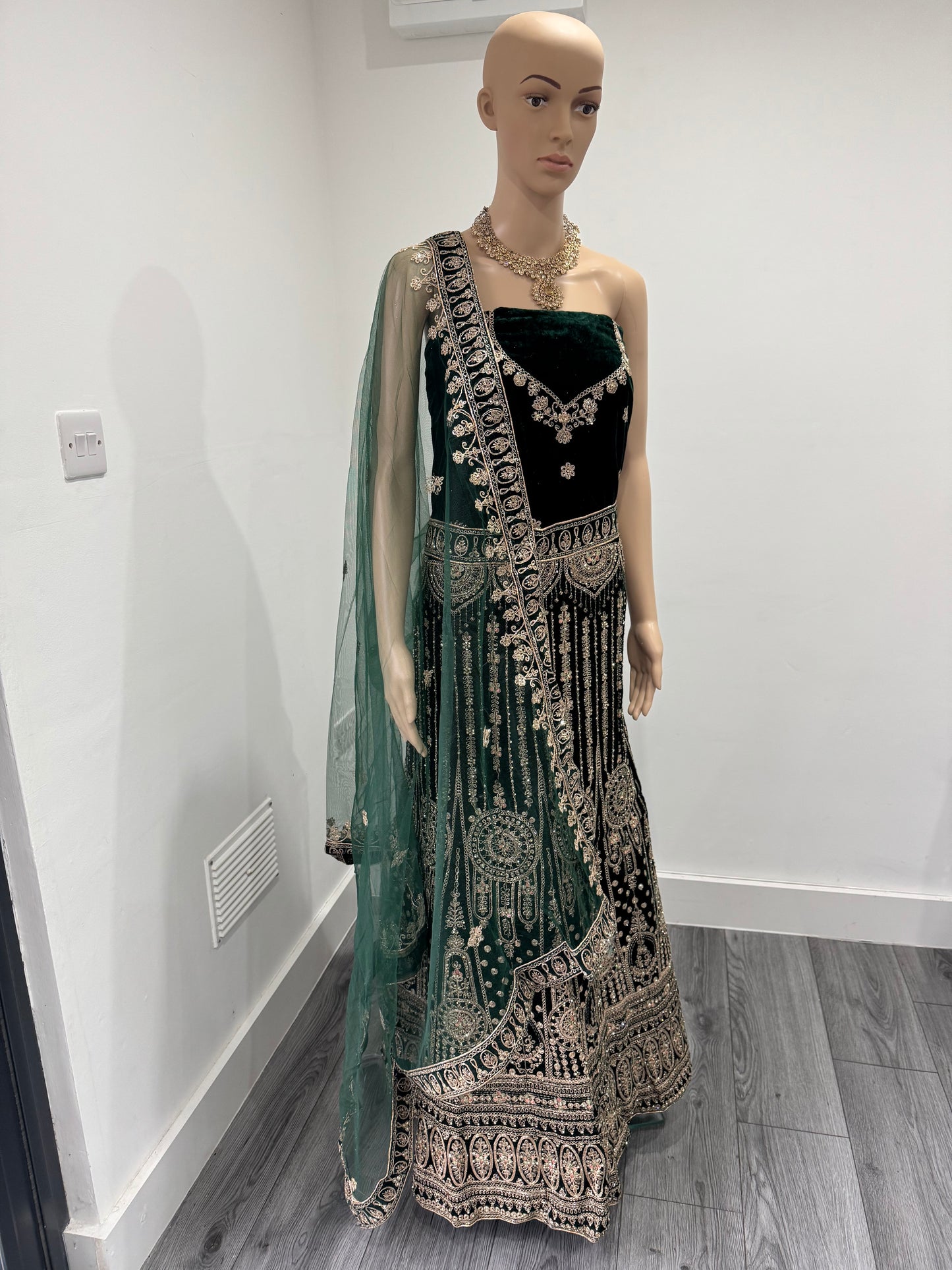 Choti Si Baat Velvet Semi Stitched Lehenga Choli With Dupatta
